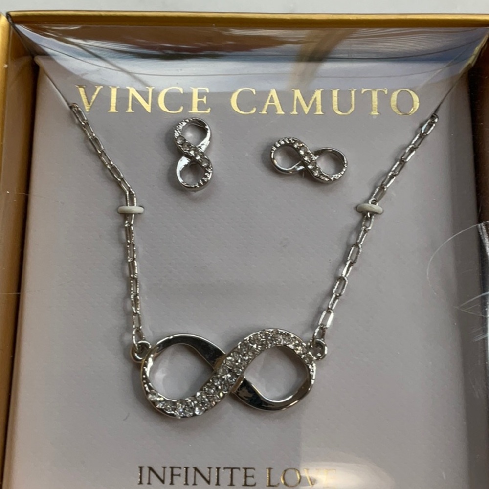 Vince Camuto Silver Earrings Modern Minimalist Design